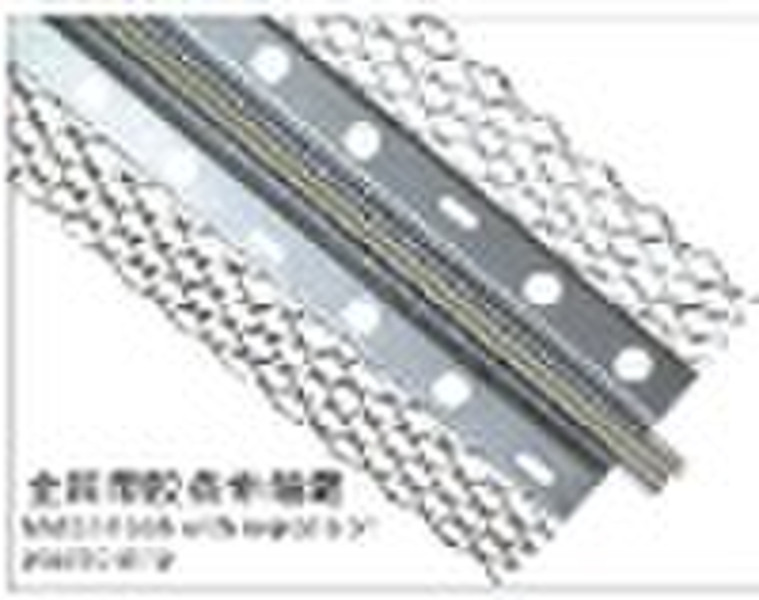 Metal mesh with expansion plastic strip