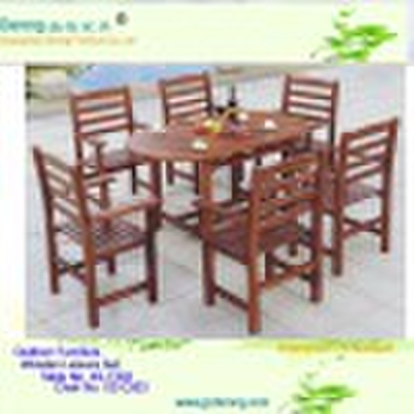 wood patio chairs and table