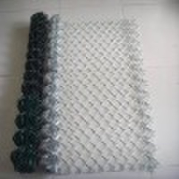 galvanized and PVC coated chain link fence