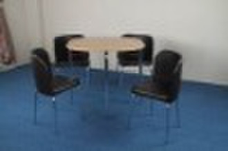 Amparo Dining Set-Chrome finish frame