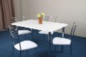 Chrome Dining set-dining table and chairs