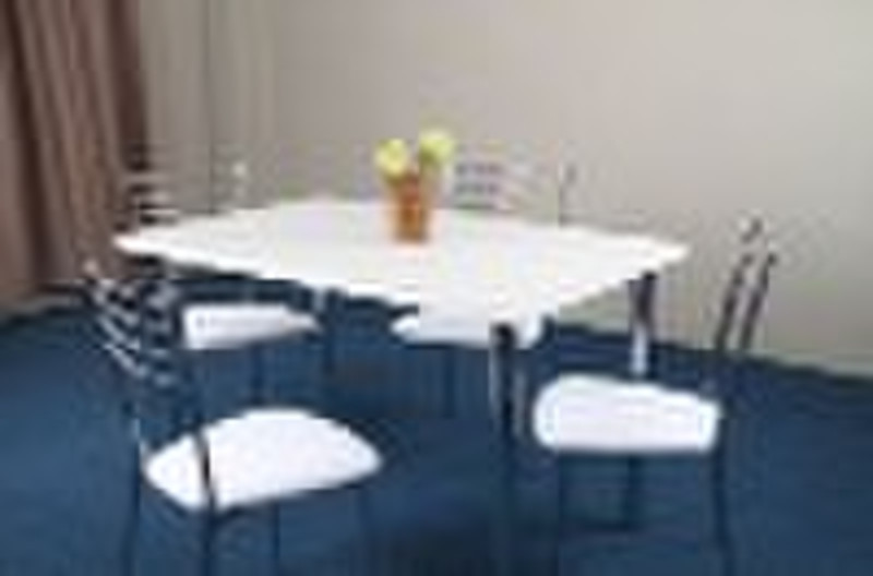 Chrome Dining set-dining table and chairs