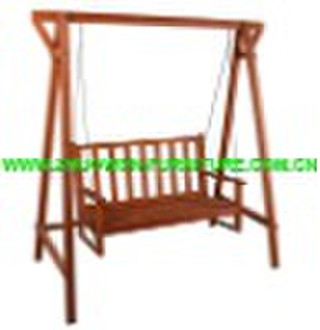 wooden garden swing chairs