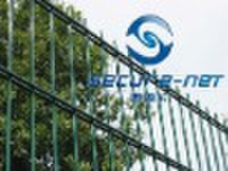 PVC Coated double wire mesh fence