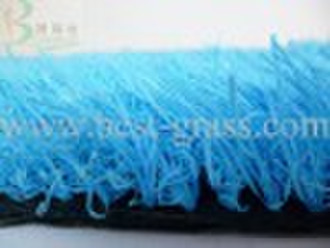Blue artificial grass carpet for party/celebration