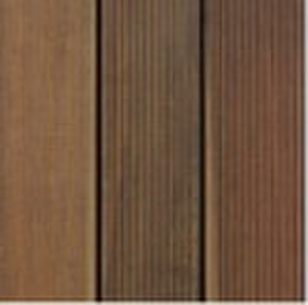 Groove wood plastic composite