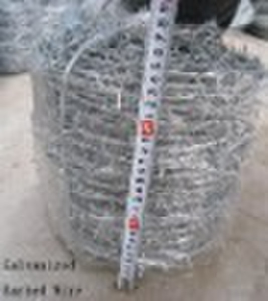 galvanized barbed wire