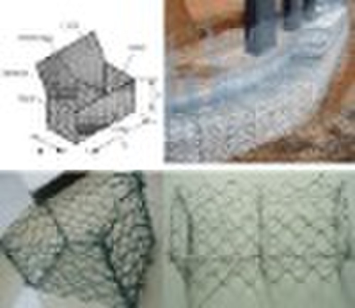 verzinktem hexagonal gabion mesh