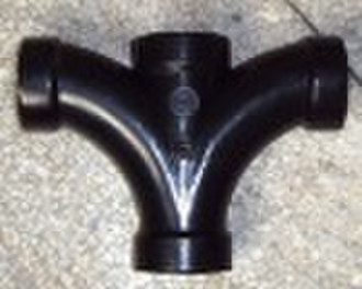 pvc double pipe fitting used for drains