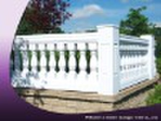 white stone baluster