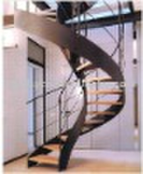 Modern Style Curved Steel Stairs