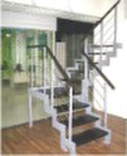modular steel wood stairs