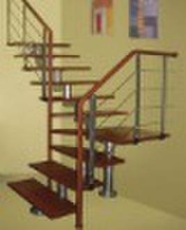 Sleeve Steel Wood Stairs