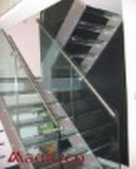 glass steel staircase