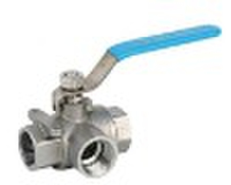 laed-free, plating finishing three way ball valve