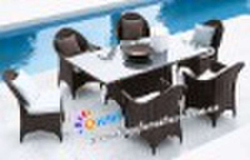 rattan furniture SR2042-dining set