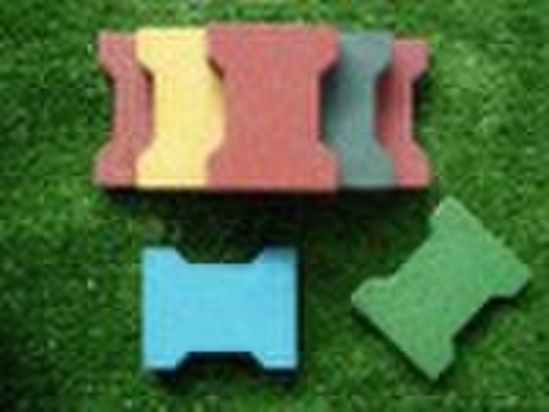 Tiger Tuff Dog bone rubber tile