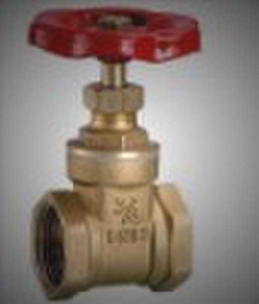 Brass gate valve