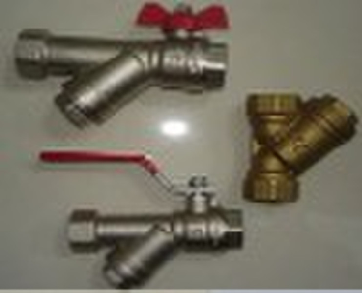 brass Y-strainer valve