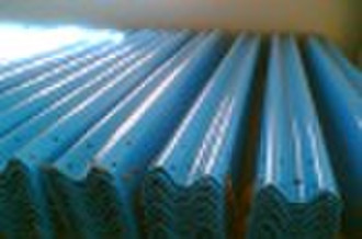 highway guardrail of two waves