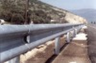 highway guardrail of two waves