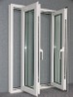 Aluminium hinges window