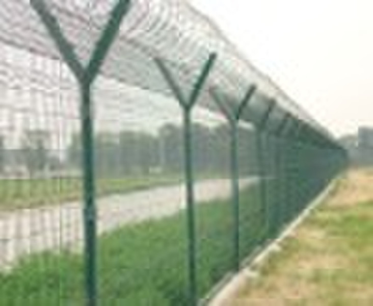 Flughafenzaun (Panel + razor wire)