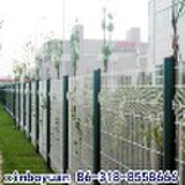 PVC coated mesh fence