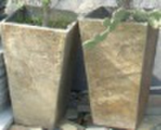 slate flowerpot