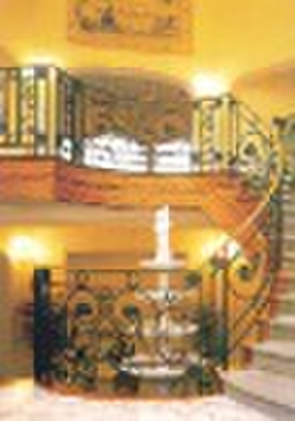 fashion decorative  wrought iron stair railing