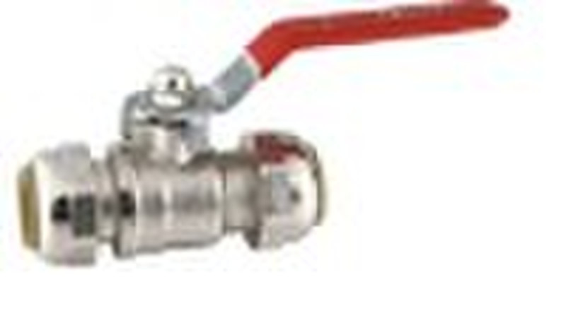 Demountable push fit ball valve