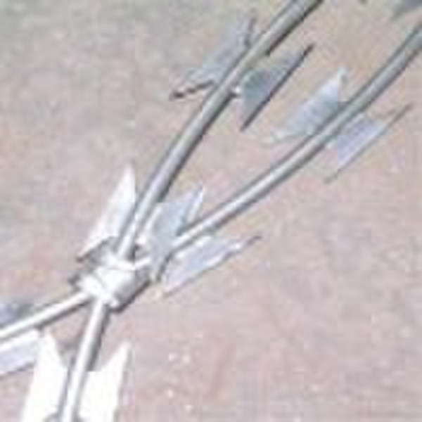 galvanized razor barbed wire