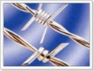 galvanized barbed wire