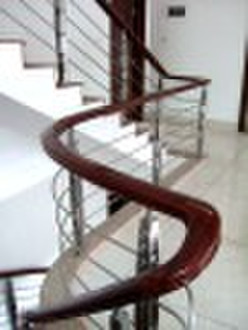 wooden-steel staircase handrail/baluster