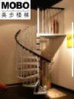 spiral steel stair