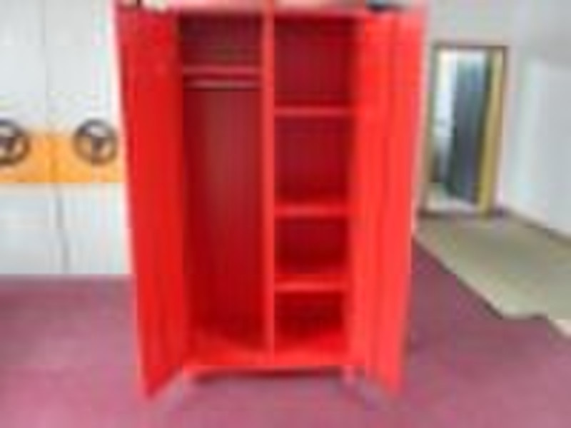 Double door household steel wardrober locker