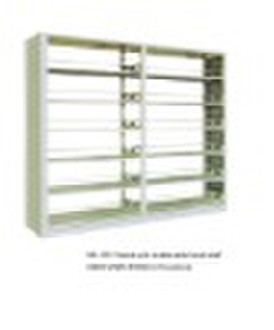 double-column and double faced  metal bookshelf