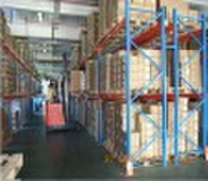 Heavy duty selective pallet rack