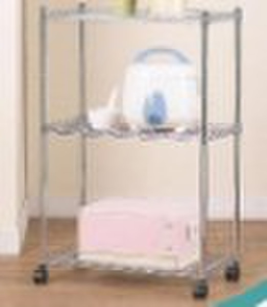 4-layer metal display shelf