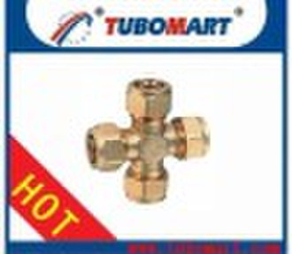DZR brass pipe fittings(Equal cross)