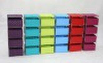 Chip wood basket with fabric liner