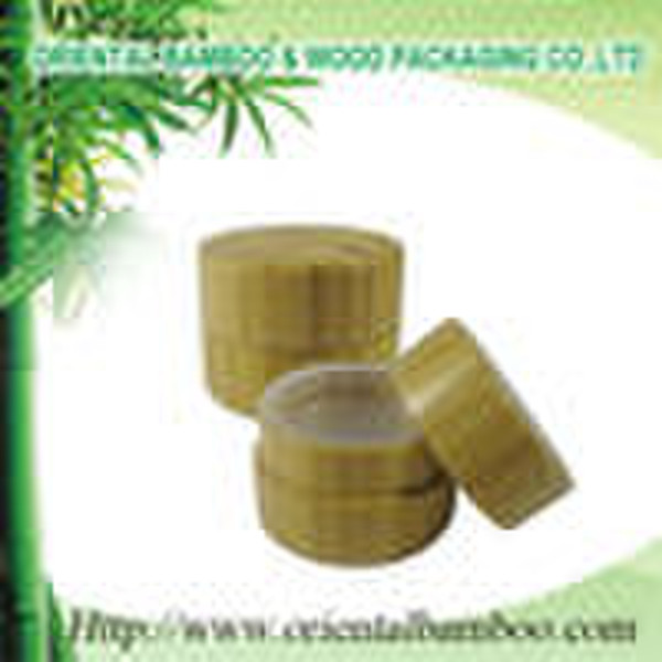 Bamboo loose powder case