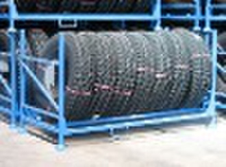 Tire turnover frame