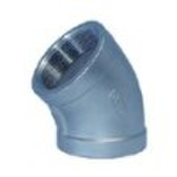 45 threaded elbow with stainless steel