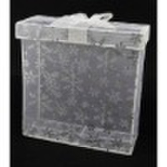 Organza gift box with ribbon bow