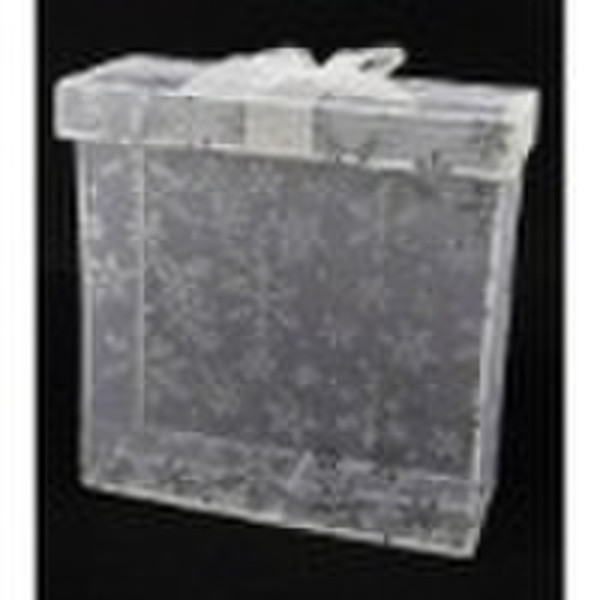 Organza gift box with ribbon bow