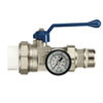 Brass ball water valve manifold