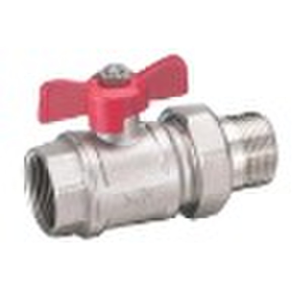 Brass aluminum handle  ball valve