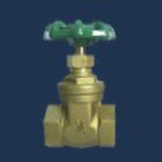 Heavy duty brass gate valve