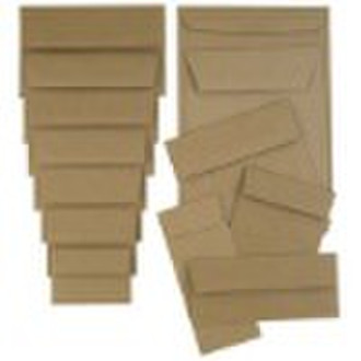 different sizes of paper envelope/kraft envelope